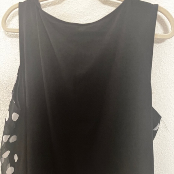 Layne Bryant Black and White polkadot sleeveless top - Picture 6 of 15